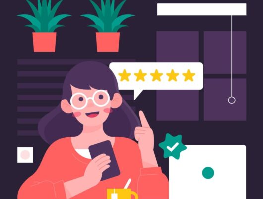 Customer testimonials illustration