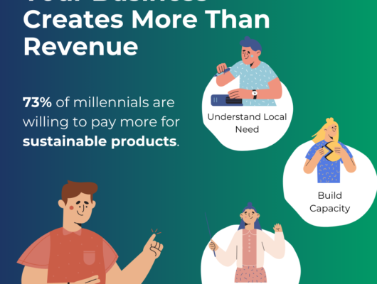 An infographic showcasing the pilers of how to define social value