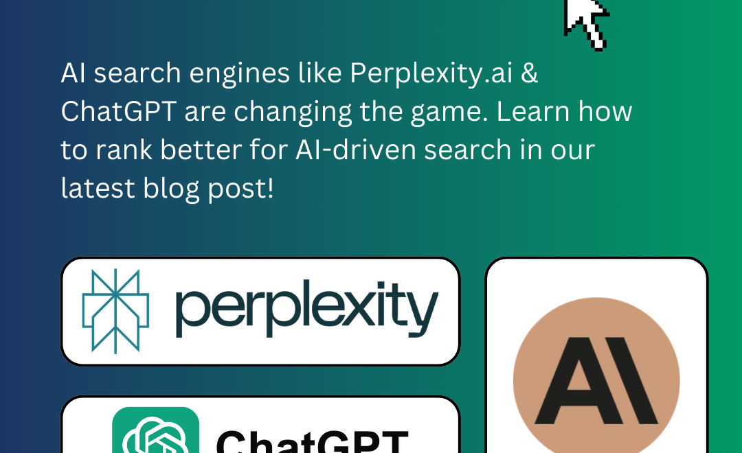 The image features a few possible AI search engines in the pursuit of trying to answer the question which search engine better than google